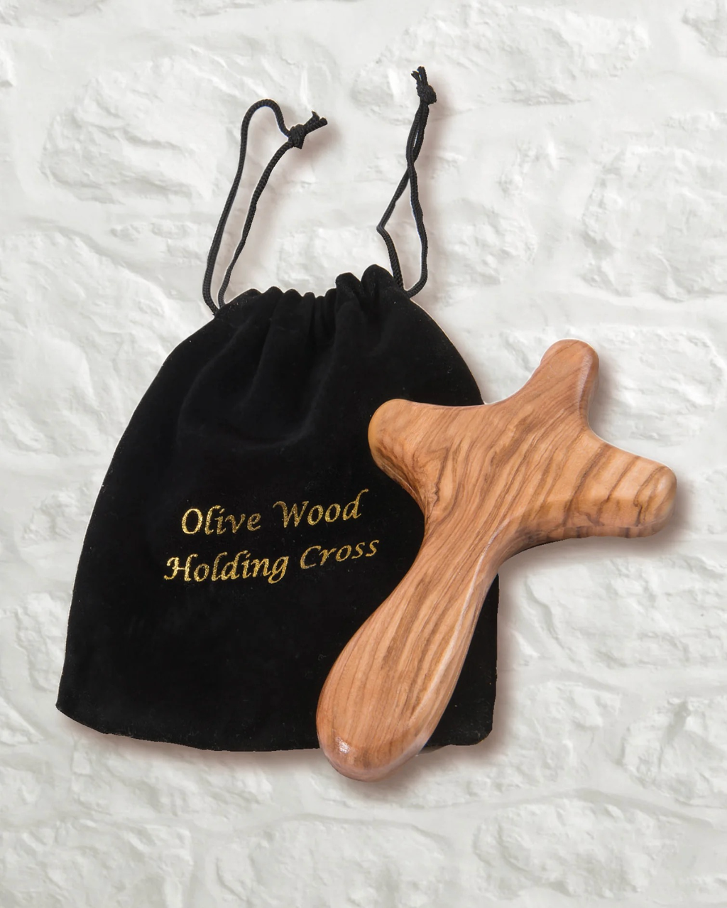 CRUZ DE MANO DE MADERA DE OLIVO