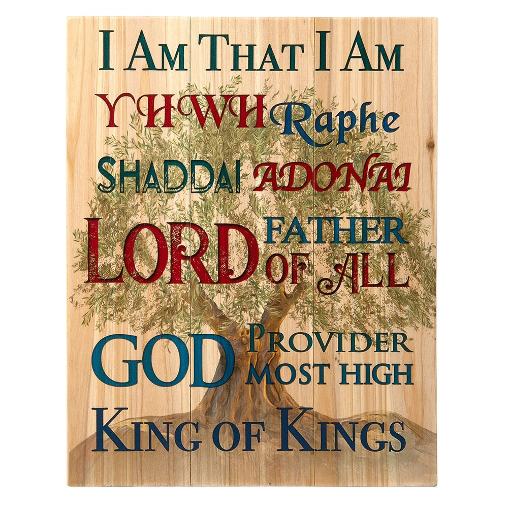 Nombres de Dios – Arte Bíblico en Madera | YHWH, Adonai, Rey de Reyes