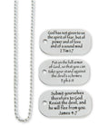 JUEGO DE CADENAS DE TRES PLACAS PARA HOMBRE