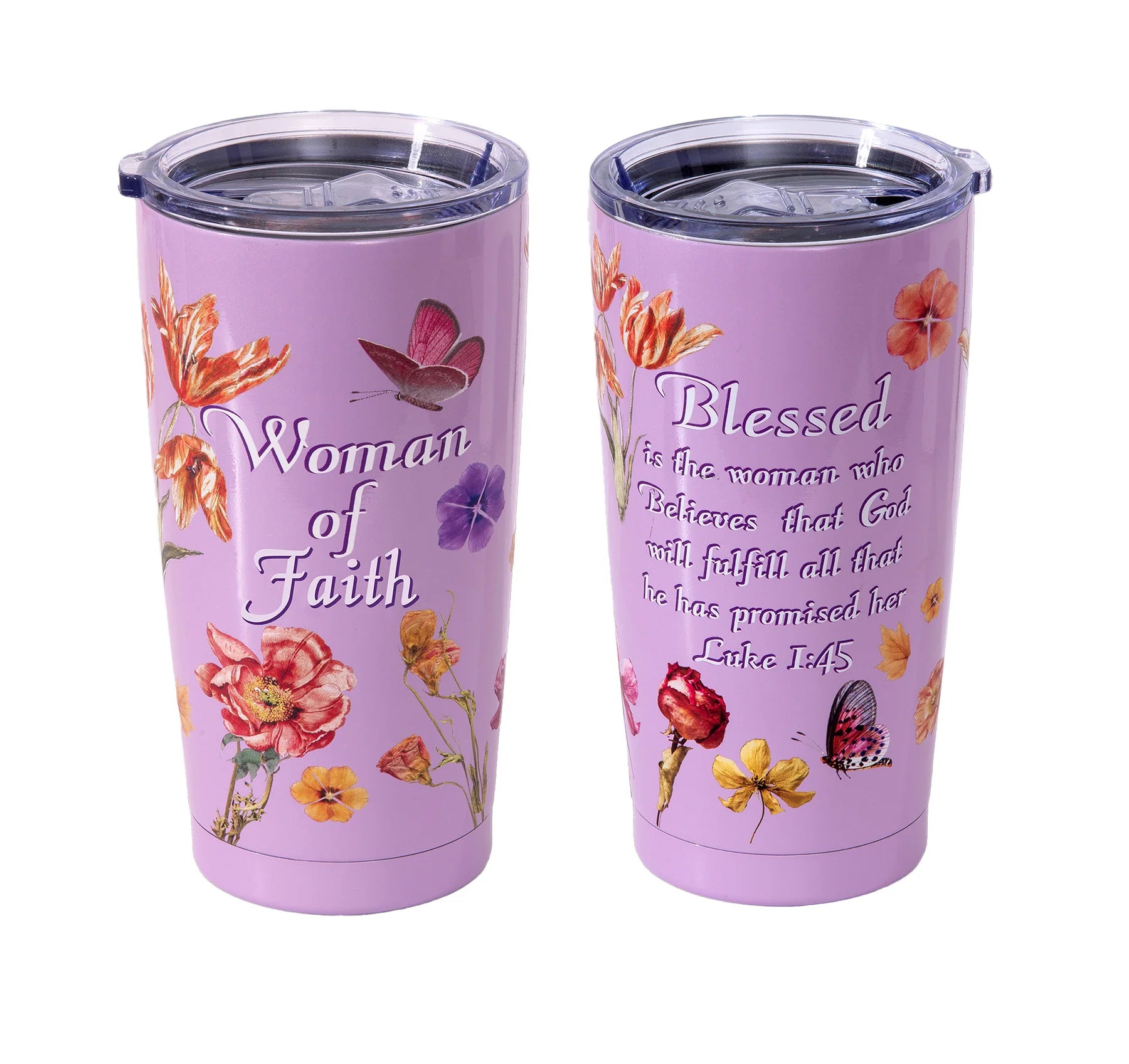 TAZA DE VIAJE DE MUJER DE FE