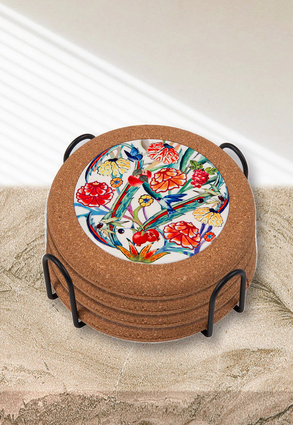Posavasos de Cerámica “Flores del Campo” – Regalo con Inspiración